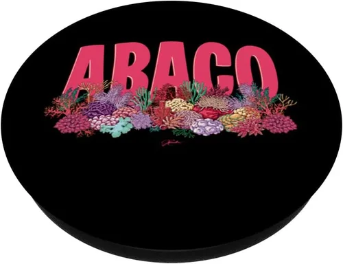 Miniatura 2 de JCombs: Islas Abaco, Bahamas, Arrecife de coral, Playa PopSockets PopGrip intercambiables