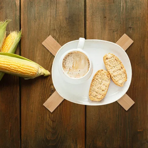 Miniatura 6 de Tapete plegable de bambú para ollas, salvamanteles de madera para platos calientes, salvamanteles plegables de Navidad para platos calientes