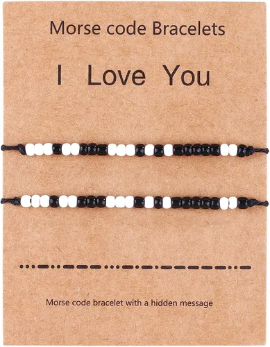 Miniatura 7 de Pulseras para parejas de mejores amigas, pulseras para 2 personas a juego con Yin Yang para él y ella, joyería para mejor amiga, amistad, relación