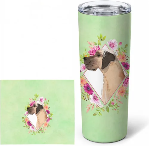 Miniatura 126 de Caroline's Treasures CK4270TBL20 - Vaso delgado de acero inoxidable de 20 onzas con aislamiento al vacío de doble pared, reutilizable