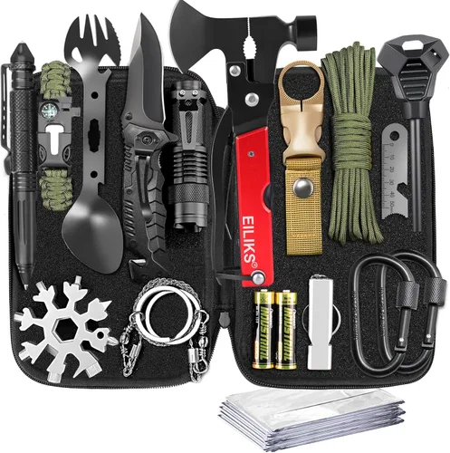Regalos para hombres, papá, cumpleaños, Navidad, día del padre, equipo y equipo de supervivencia, equipo único de campamento, caza, senderismo, al