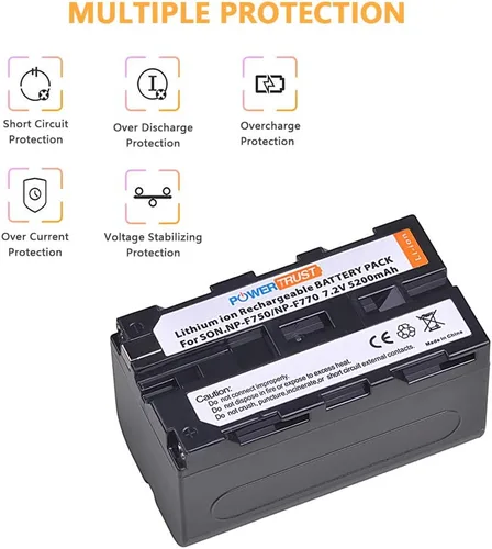 Miniatura 4 de Batería NP-F750 NP-F770 para Sony F750 F770 NP-F730 NP-F960 NP-F970 NP-F550 CD-SC5 CCD-TRV80PK DCR-TRV820 CCD-SC55