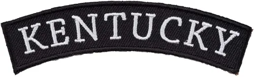 PatchStop State of Kentucky - Parches tácticos para chaquetas, chalecos de motocicleta, mochilas, sombreros, pequeños, 4 x 1.25 pulgadas, emblema de