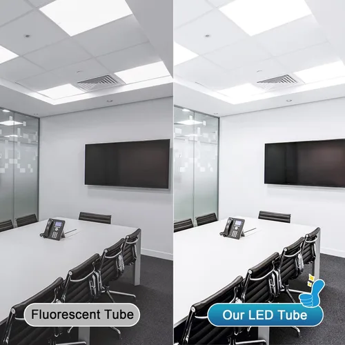Miniatura 3 de Paquete de 4 bombillas LED T8 de 4 pies, 24 W 3000 LM, luz diurna de 6000 K, derivación de balasto, bombillas tipo B alimentadas de doble extremo