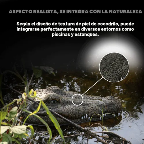 Miniatura 2 de Akargol Barcos RC de cabeza de cocodrilo con control remoto de 2.4 GHz para adultos y niños - Señuelo de resina grande y cabeza de cocodrilo