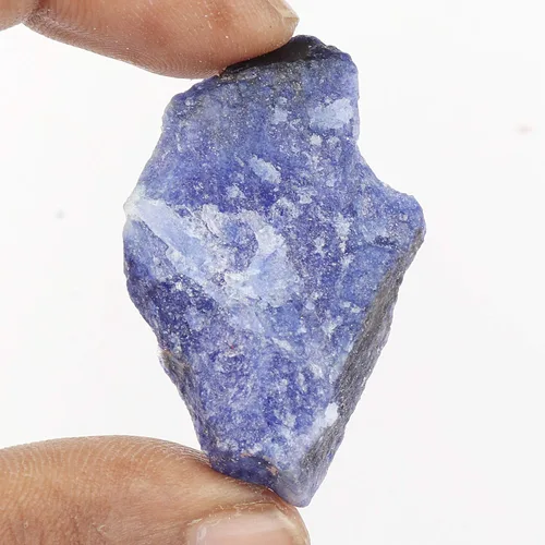 Miniatura 4 de GEMHUB Zafiro azul crudo natural de grado A de 77.50 Ct de cristal curativo piedra de zafiro en bruto para cabbing FD-362, Gema, azul