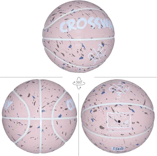 Miniatura 7 de Baloncesto de cuero compuesto tamaño 5/6/7 Resistencia a alta presión para canchas de concreto, agarre antideslizante que ahorra agua y tecnología
