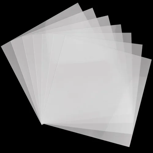 FSWCCK 25 hojas de plantillas de PET translúcidas lechosas de 10 mil 12 x 12 pulgadas, hojas de Mylar para plantillas, plantilla de plástico para