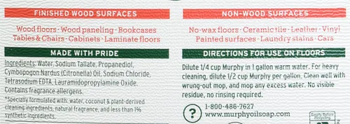 Miniatura 5 de Murphy, CPC01103, jabón de aceite de madera Clnr de 128 onzas, 1 cada uno, dorado