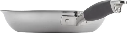 Miniatura 4 de Anolon Advanced Triply - Juego de sartenes de acero inoxidable, juego de sartén, juego de sartenes de 10.25 pulgadas y 12.75 pulgadas, color plateado