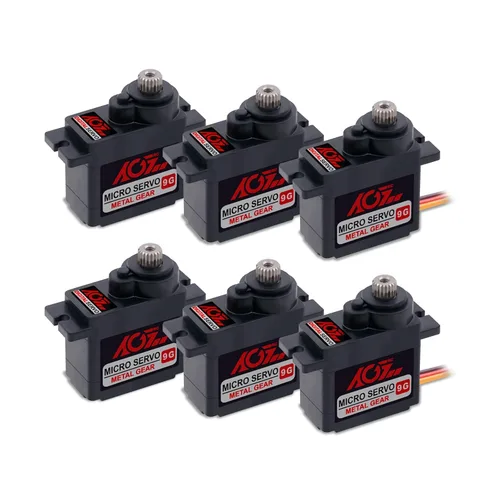 Miniatura 8 de AGFRC Servomotor de dirección RC Sub-Micro - Caja de metal mejorada con engranaje de titanio 0.072 seg de alta velocidad HV Mini servo para coche RC