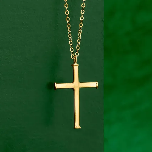 Miniatura 5 de Ross-Simons Italian 14kt Yellow Gold Cross Necklace