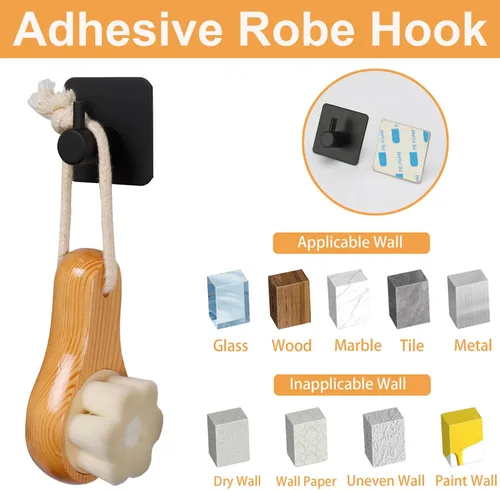 Miniatura 5 de TocTen Juego de Accesorios para Baño, Juego de Barras para Toallas de Baño de Acero Inoxidable Grueso Incluyendo Toallero para Baño+Portapapel Negro