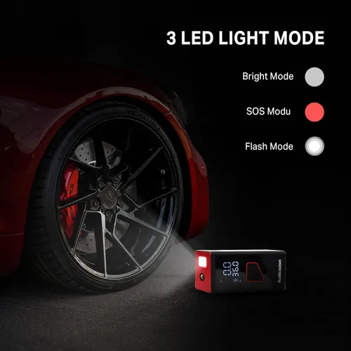 Miniatura 6 de Inflador de neumáticos, compresor de aire portátil, inflador portátil de 150 PSI para automóvil, bomba de aire para neumáticos de automóvil