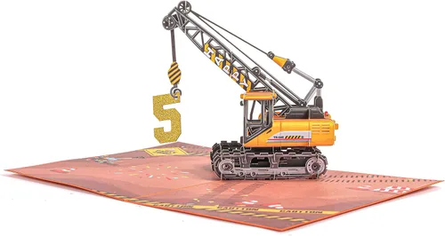 Miniatura 3 de Liif Tarjeta de cumpleaños emergente 3D para niño de 5 años, sobre incluido