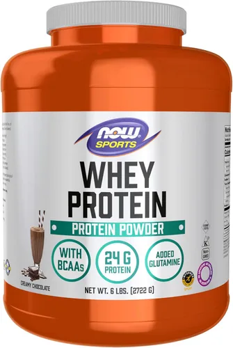 Miniatura 11 de NOW Sports Nutrition, Proteína de suero de leche, 0.85 oz con BCAAs, chocolate cremoso en polvo, 2 libras