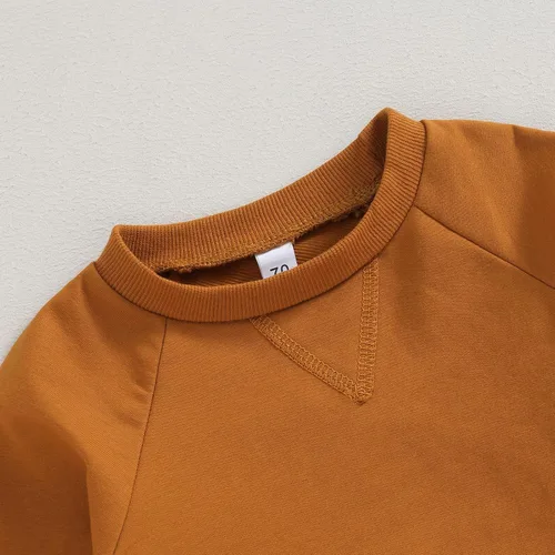 Miniatura 4 de Conjunto de ropa deportiva de manga larga con cuello redondo y pantalones para bebé niño