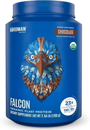 Miniatura 8 de BIRDMAN Falcon - Proteína vegana en polvo orgánica, sin estevia ni azúcar, a base de plantas, baja en carbohidratos, sin lácteos, keto, sin suero