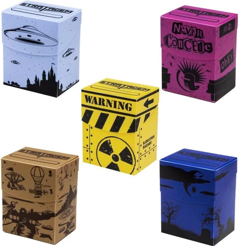 Miniatura 7 de Stratagem The Big Box - Caja de cartas con divisor Caja TCG para tarjetas de béisbol, MTG, juegos de cartas coleccionables 1 paquete - OVNI