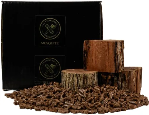 Miniatura 8 de Cutting Edge Firewood Briquetas de madera de manzano para barbacoa – Briquetas de ahumado de madera dura totalmente natural para parrillas