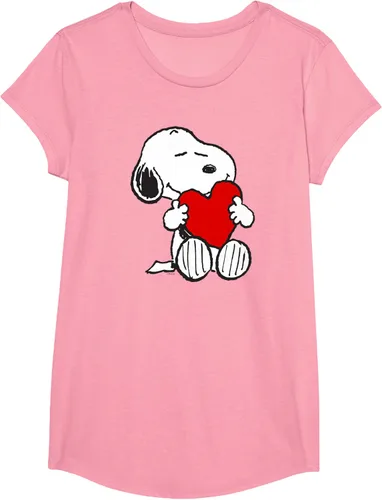 Miniatura 34 de Peanuts Camiseta de San Valentín Snoopy Hugging Heart, Negro