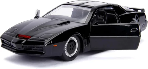 Miniatura 3 de Jada Toys – Knight Rider K.I.T.T. – Coche fundido de Hollywood Rides – Puertas de apertura, neumáticos de goma – escala 1:32 – Coleccionable