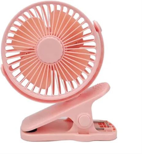 Miniatura 7 de Ventilador compacto con clip, 6 pulgadas - 5000 mAh recargable con batería para cochecito de bebé, personal al aire libre, asiento de automóvil