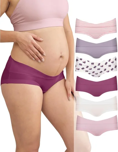 Miniatura 8 de Intimate Portal Ropa Interior de Maternidad de Algodón para Embarazo Posparto Calzones Debajo del Vientre Estilo Boyshort