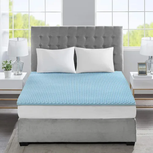 Miniatura 7 de Sleep Philosophy - Protector de colchón de espuma viscoelástica con gel, apto para todas las estaciones, lujoso e hipoalergénico
