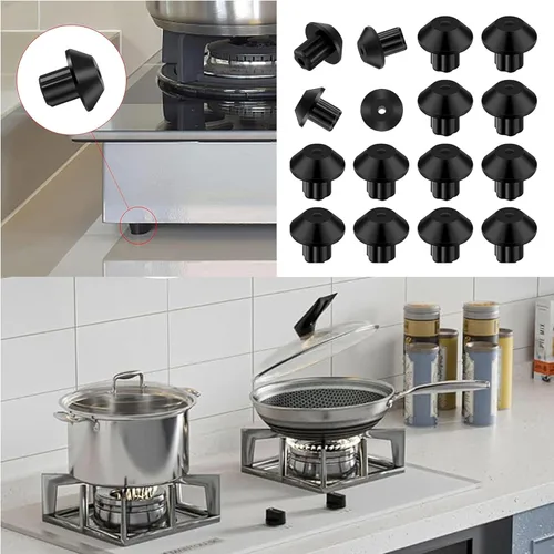 Miniatura 5 de Paquete de 16 patas de goma WB2K101 para quemador GEKenmore Hotpoint WB02K0101 247410 AP2622260 PS241358
