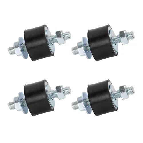 Pernos de Goma Amortiguador M8 30x20mm Paquete de 4 Montajes Aisladores de Goma Antivibración Montajes de Aislamiento de Vibración Cilíndricos para