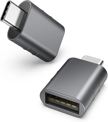 Miniatura 14 de Syntech Paquete de 2 adaptadores USB C a USB, adaptador USB C macho a USB 3 hembra compatible con iPhone 17 Pro Max, MacBook Pro Air 2024, iMac