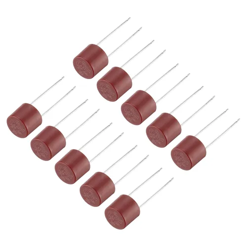 Miniatura 7 de uxcell 50pcs cilíndrico DIP montado en miniatura redondo lento micro fusible para piezas electrónicas PCB LCD reparación, T250mA 250mA 250V, rojo