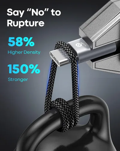 Miniatura 6 de Cable USB a USB C, cable USB A a USBC para iPhone serie 17/16/15, Samsung Galaxy S26 S25 A17 A16, Moto G Play, funda de carga de auriculares, etc.