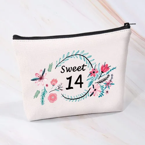 Miniatura 4 de MBMSO Regalos de dulces 14 para niñas, bolsa de cumpleaños de 14 años, regalos para niñas de 14 años, regalos de feliz cumpleaños de 14 años, bolsas