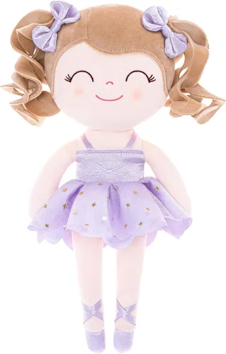Miniatura 14 de Gloveleya Muñeca bebé niña regalo bailarina felpa suave muñeca púrpura claro Ballet Púrpura01