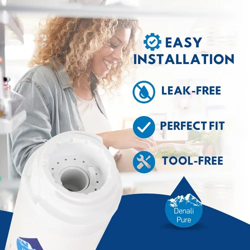 Miniatura 6 de Paquete de 2 filtros de agua de repuesto para refrigerador General Electric PFSF2MIXAWW - Compatible con cartucho de filtro de agua