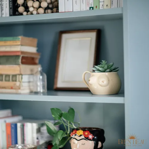 Miniatura 2 de BIEN BEAU Taza de cerámica moteada con forma de mujer con puntas de corazón doradas, regalo de elefante blanco, divertida taza grande para tetas