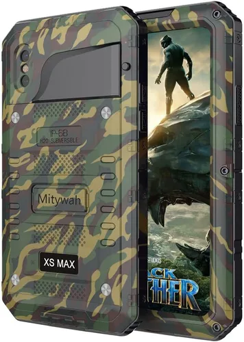 Miniatura 58 de Mitywah Funda impermeable para iPhone 7/iPhone 8 / iPhone SE 2020, funda de metal resistente de grado militar, protección de cuerpo completo
