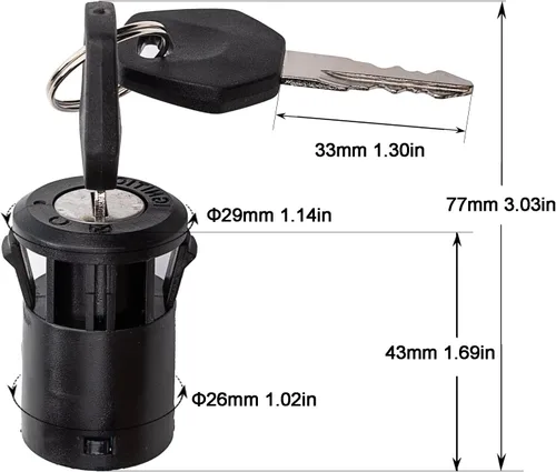 Miniatura 5 de weelye YS4 Interruptor de arranque de energía con dos llaves para niños, motocicleta eléctrica, piezas de repuesto para automóviles