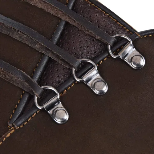 Miniatura 6 de Cuadra Botas altas para mujer en piel auténtica con cremallera marrón