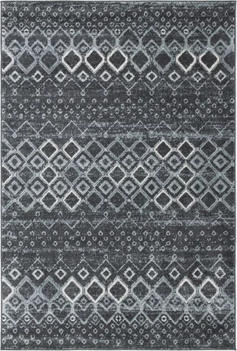 Miniatura 46 de SAFAVIEH Amsterdam Collection Alfombra Decorativa - 2.3 pies x 4 pies, Negro & Multi, Diseño Marroquí Bohemio, Sin Desprendimiento y Fácil Cuidado
