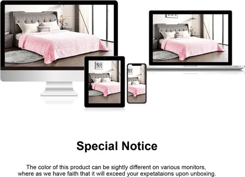 Miniatura 8 de PLEASANT BOULEVARD Manta de forro polar con diseño de leopardo, manta premium ligera y cálida de microfibra de felpa rosa para sofá y cama