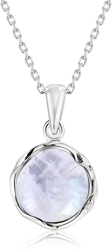 Miniatura 5 de 925 Sterling Silver Gemstone Necklace Women - Gemstone Pendant Necklace Silver- Birthstone Necklace - Silver Jewelry for Women- Minimalist Jewelry