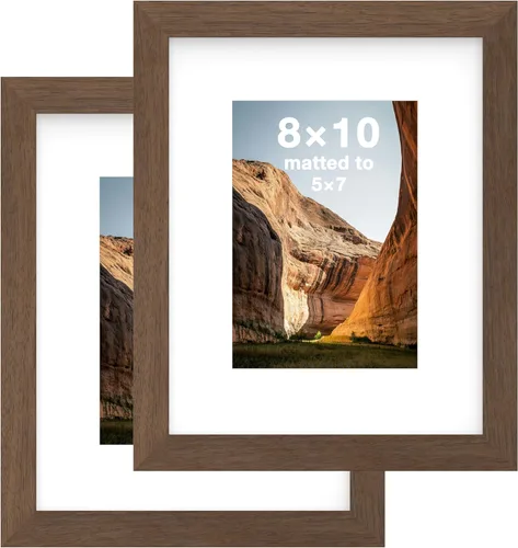 Miniatura 63 de FrameWorks Marcos de fotos clásicos de madera 4 x 6 con vidrio templado, roble natural, paquete de 6 Roble natural-6