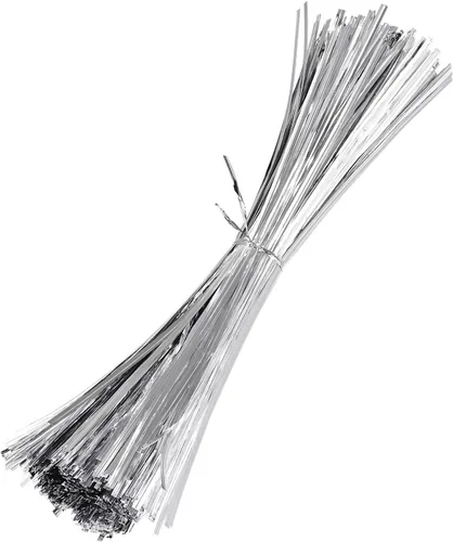 M METERXITY Paquete de 750 corbatas de metal de 12 pulgadas para Navidad, decoración de fiestas, plantas de jardín, envoltura de regalos, pan,
