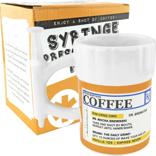Miniatura 4 de Fairly Odd Novelties Prescription Gun - Taza de café, 12 onzas