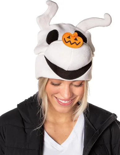 Miniatura 4 de Disney The Nightmare Before Christmas Zero The Dog - Gorro con diseño de personaje 3D, Blanco