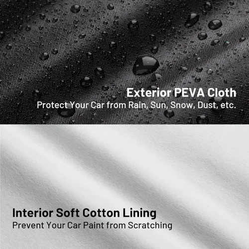 Miniatura 6 de Favoto Funda Impermeable para Automóvil para Todo Clima para Automóviles, 6 Capas de Servicio Pesado para Exteriores Protección contra Lluvia Polvo