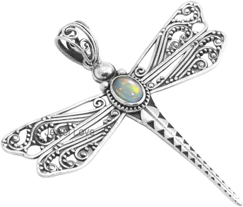 Miniatura 5 de Collar de plata de ley 925 para mujer, collar con colgante de piedras preciosas auténticas, collar con colgante hipoalergénico para regalo